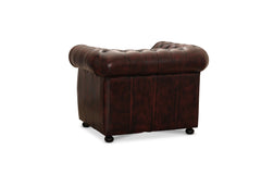 Liverpool fåtölj läder oxblod