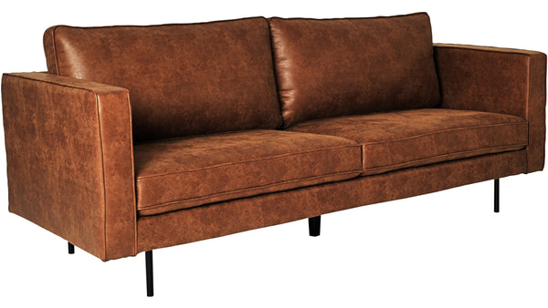 Texas 3-sits soffa cognac