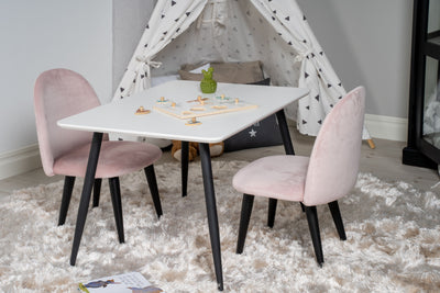 Matbordet Polar och stolarna Velvet