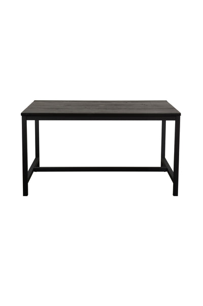 Vintage Lakrits matbord svart 140x90 cm