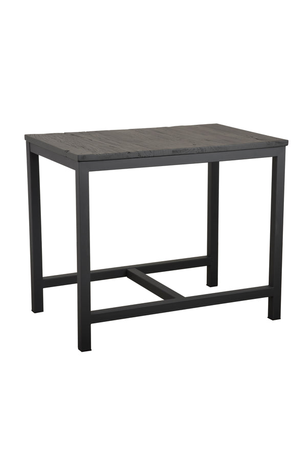 Vintage Lakrits tilläggsbord svart 90x58 cm