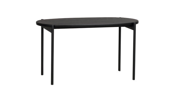 Skye soffbord ovalt 80x40 svart ek/svart