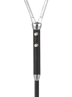 Hero golvlampa dubbel svart/krom