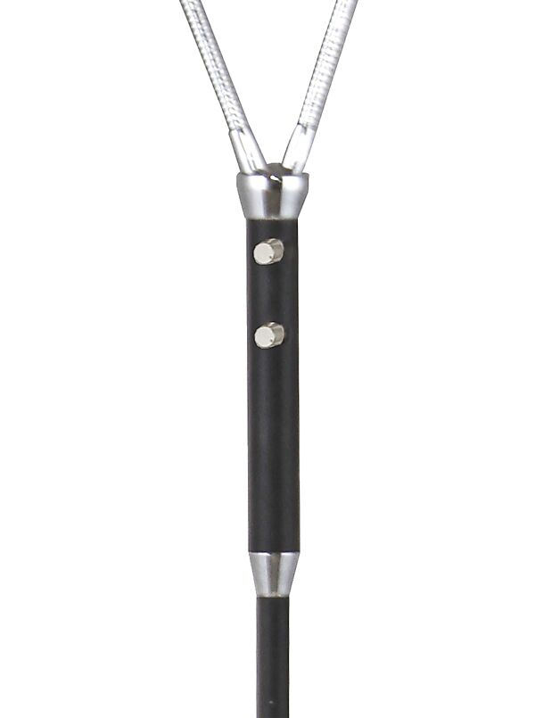 Hero golvlampa dubbel svart/krom