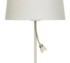 Eketorp golvlampa vit/stål