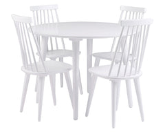 Lotta pinnstol vit 4-pack
