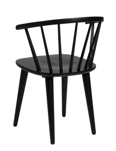 Carmen stol svartlack 2-pack
