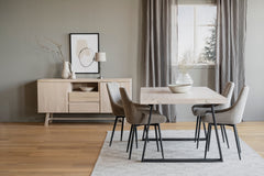 Brooklyn sideboard 160 vitpigmenterad ek