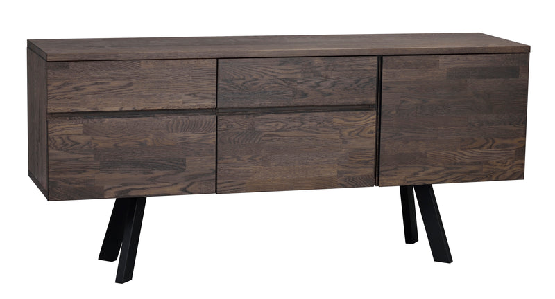 Fred sideboard mörkbrun ek/svart