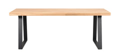 Brooklyn matbord 170x95 ek/U-ben svart met