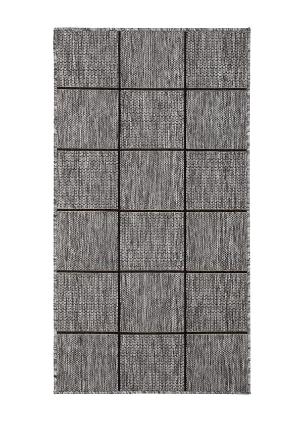 Madrid Square Grå/svart 80*240