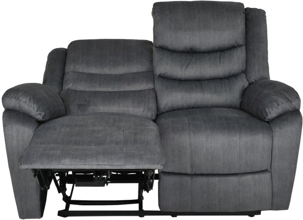 Winfield 2-sits reclinersoffa tyg Ridge grå el