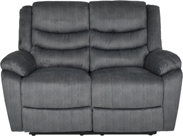 Winfield 2-sits reclinersoffa tyg Ridge grå el