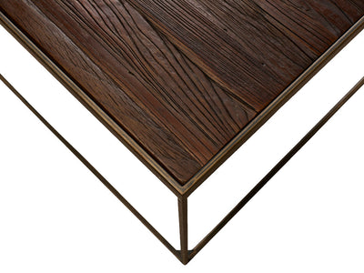 Epock soffbord rustik alm/stål 80x80 cm
