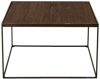 Epock soffbord rustik alm/stål 80x80 cm