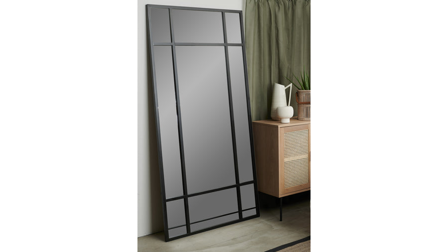 Manhattan spegel 200x100 cm svart