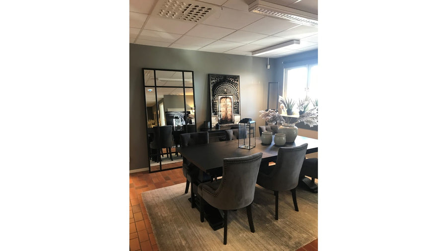 Manhattan spegel 200x100 cm svart