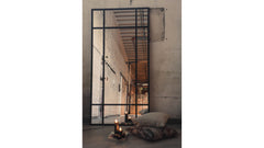 Manhattan spegel 200x100 cm svart