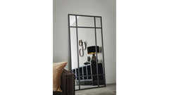 Manhattan spegel 200x100 cm svart