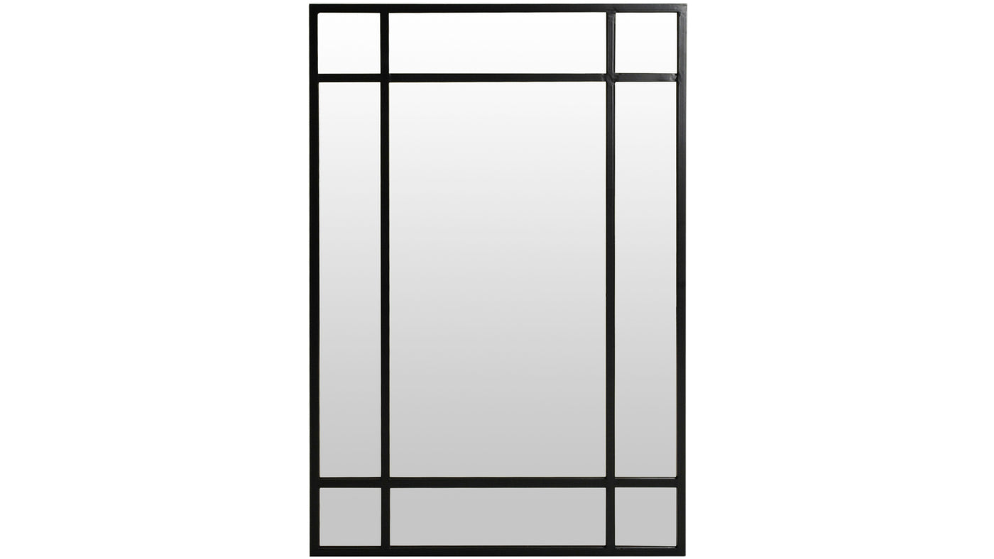 Manhattan spegel 80x120 cm svart