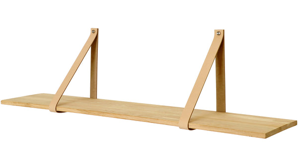 Frikk vägghylla vitoljad ek