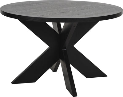 Seven matbord svart askfaner Ø120 cm