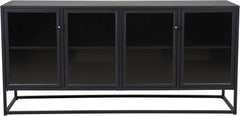 Riff sideboard svart metall industrilook