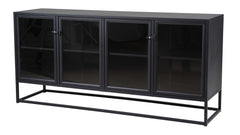 Riff sideboard svart metall industrilook