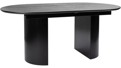 Chiba matbord svart ask 180-240/100 cm