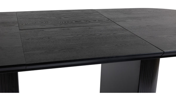 Chiba matbord svart ask 180-240/100 cm