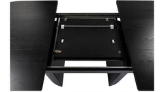 Chiba matbord svart ask 180-240/100 cm