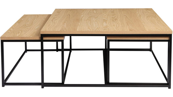 Natalie satsbord 2+1 vitpigmenterad