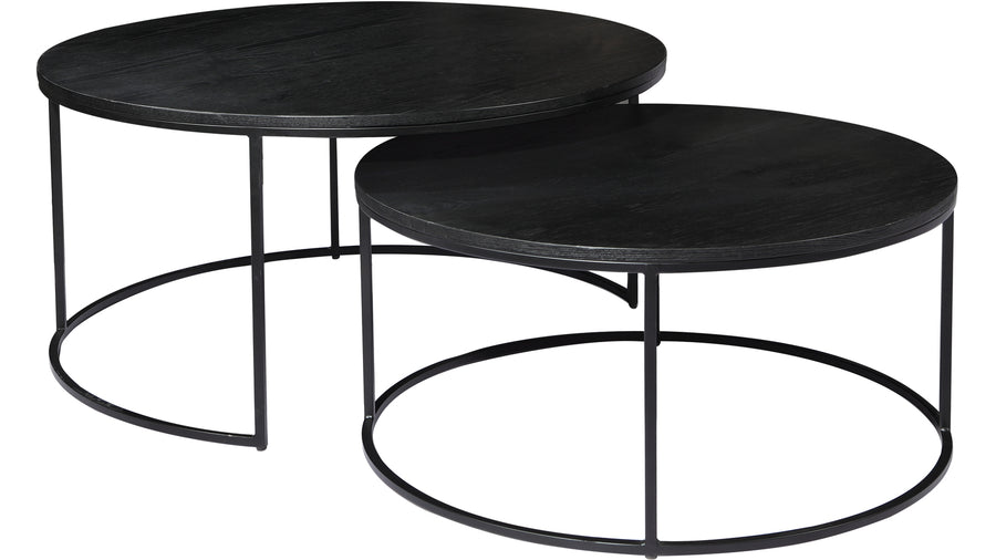 Natalie satsbord Ø80 cm svart