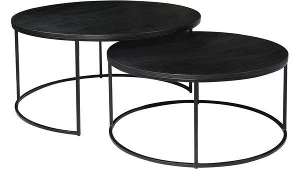 Natalie satsbord Ø80 cm svart