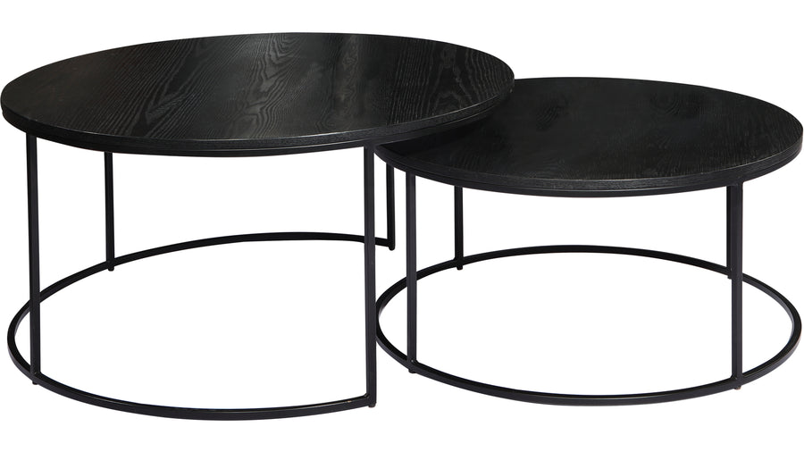 Natalie satsbord Ø80 cm svart