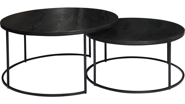 Natalie satsbord Ø80 cm svart