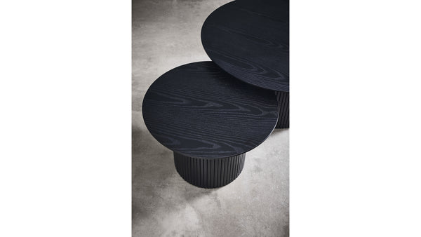 Scarlett soffbord svart askfaner Ø60 cm