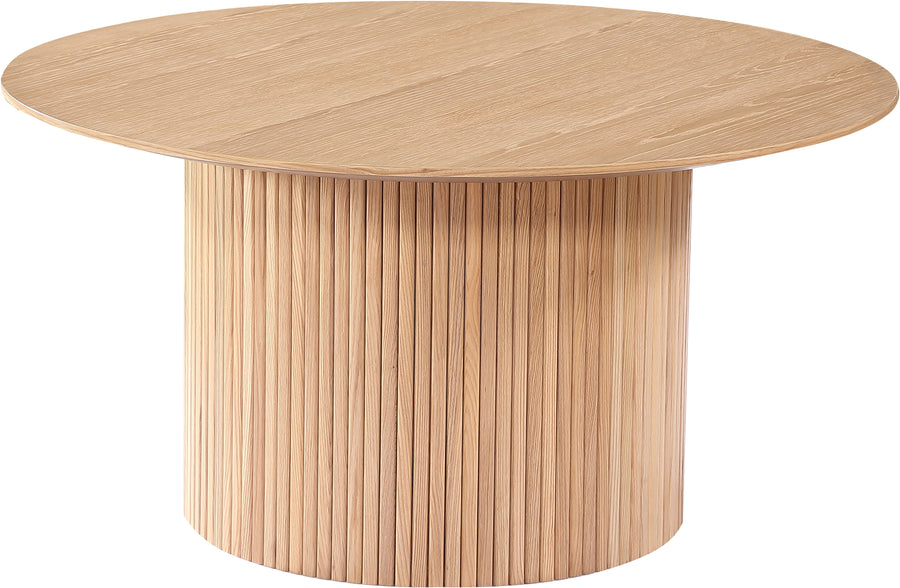 Scarlett soffbord vitpigm. askfaner Ø90 cm