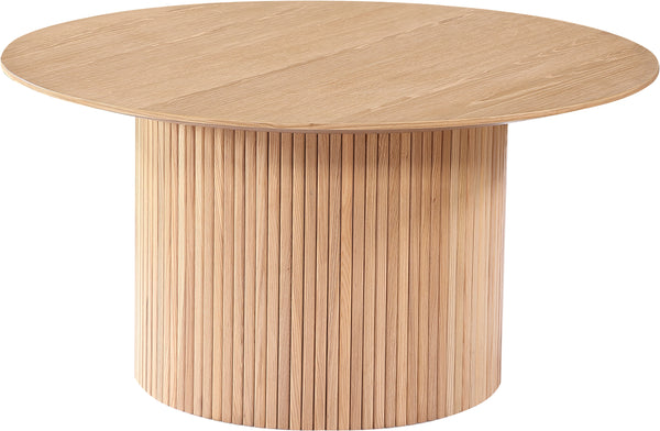 Scarlett soffbord vitpigm. askfaner Ø90 cm