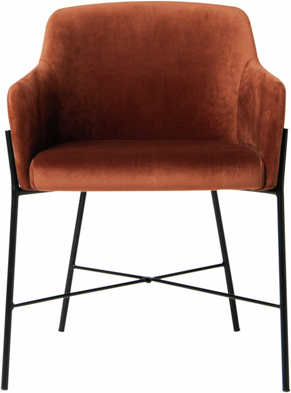 Leah matstol rost velour 2-pack