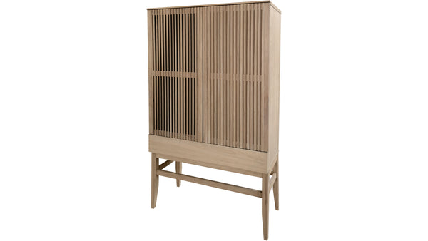 Gradino vitrinskåp vitoljad