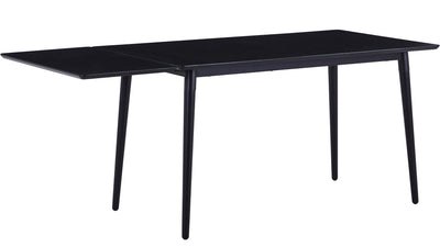 Viken matbord svart ask melamin 140x80 cm
