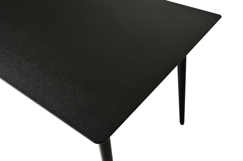 Viken matbord svart ask melamin 140x80 cm