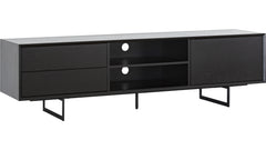 Vision mediabänk svart 180x42 cm