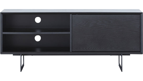 Vision mediabänk svart 120x42 cm