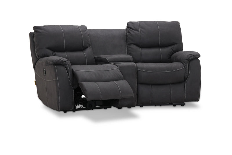 Colorado A-komb. 2-sits soffa med el-recliner grå