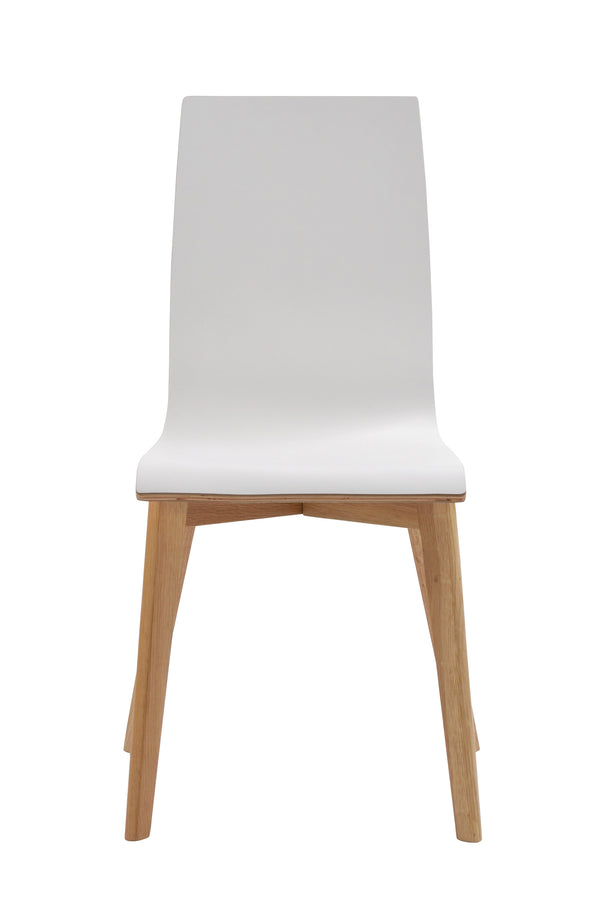 Gracy stol vit laminat/ek 2-pack