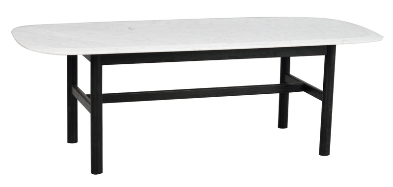 Hammond soffbord 135x62 svart ek/vit marmor