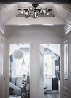 Molekyl plafond svart/rök