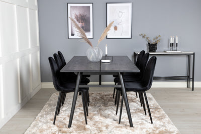 Matbordet Sleek och stolarna Polar